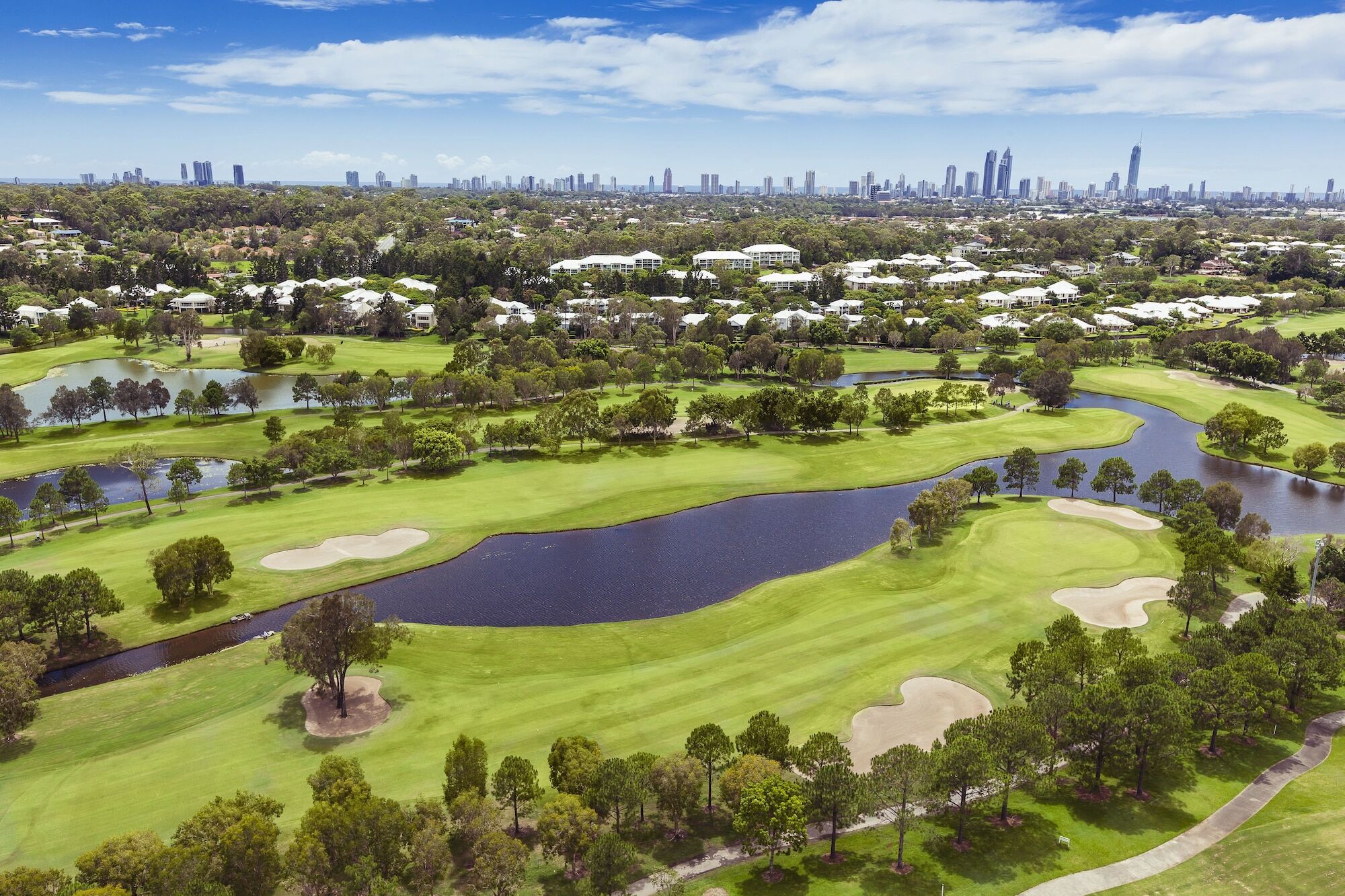 فندق آر إيه سي في رويال باينز ريزورت غولد كوست Benowa المظهر الخارجي الصورة Aerial view of the golf course
